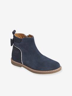 Boots cuir fille