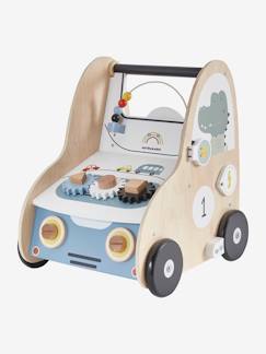 Strassenset-Spielzeug-Erstes Spielzeug-Schaukeltiere, Lauflernwagen-Baby Lauflernwagen mit Bremse, Holz