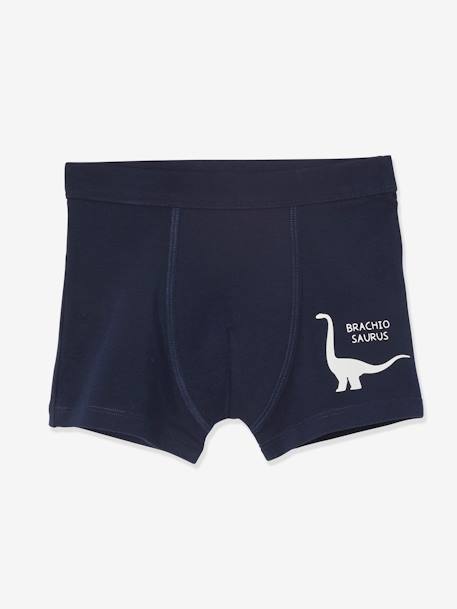 Lot de 7 boxers stretch garçon dinosaures Lot ivoire 