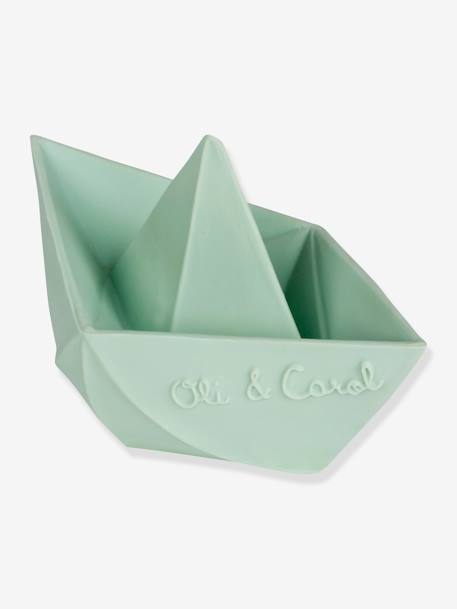 Jouet de bain Bateau Origami - OLI & CAROL MENTHE+NUDE 