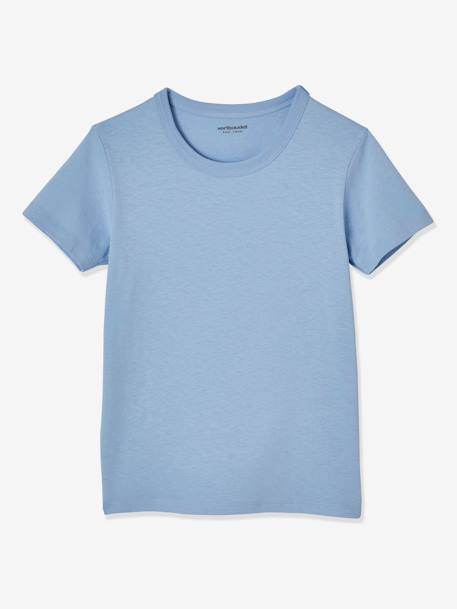Lot de 3 T-shirts garçon manches courtes Lot camaieu bleu 