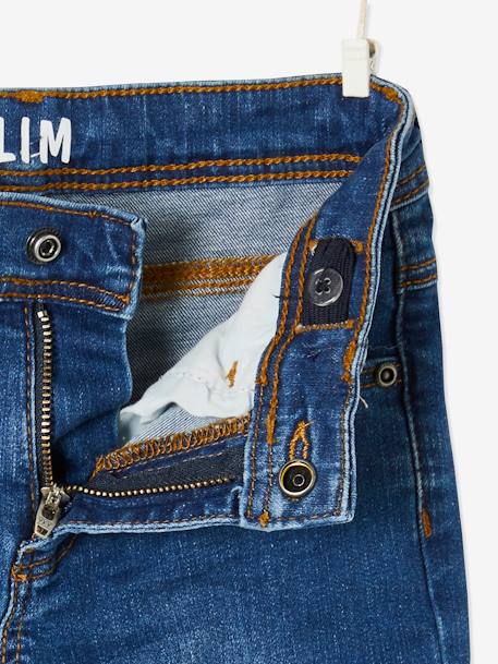 Jungen Slim-Fit-Jeans WATERLESS, Hüftweite SLIM blue stone+dark blue+double stone+dunkelgrau 