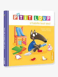 Spielzeug-Bücher (französisch)-Bilderbücher und Stoffbücher-Französischsprachiges Kinderbuch -  P'TIT LOUP s'habille tout seul AUZOU
