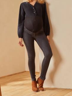 Pantalon slim de grossesse molleton aspect jean - denim stone, Vêtements de  grossesse