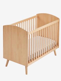 Babys gehen in die Kita-Zimmer und Aufbewahrung-Zimmer-Babybett "Confetti Natur", Massivholz