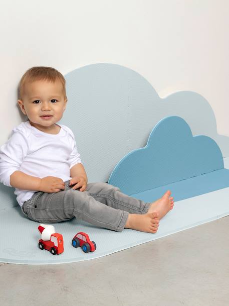 Tapis d'éveil Nuage Small - QUUT BLEU CIEL+GRIS PERLE+ROSE POUDRE 