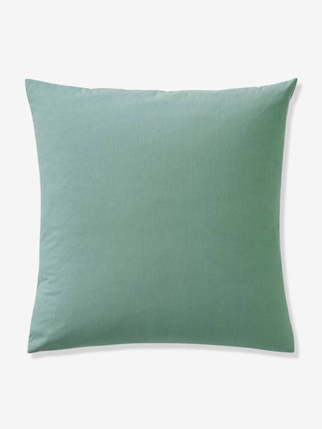 Parure fourre de duvet+taie d'oreiller TROPICAL, essentiels vert 