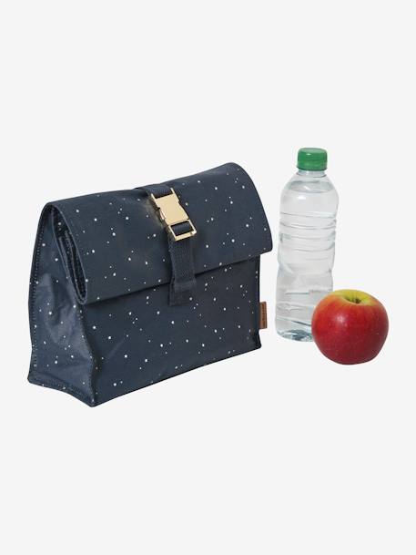 Lunch box en coton enduit marine étoiles 