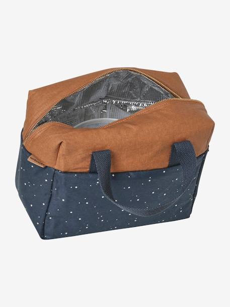 Lunch box bicolore en coton enduit marine étoile 