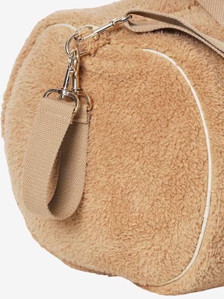 Sac à langer Baby Roll en peluche beige 