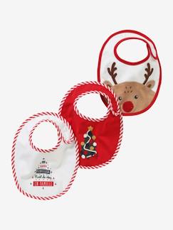 Geschenksets zu Weihnachten-3er-Pack Baby Lätzchen, Weihnachts-Familien-Kollektion