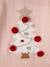 Babypullover mit Weihnachtsbaum  und Pompons ZARTROSA 