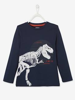 T-shirt garçon dino T-rex squelette