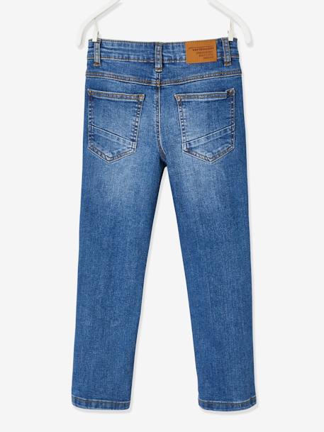 Jungen Straight-Fit-Jeans WATERLESS, Hüftweite SLIM Oeko Tex blue stone+dark blue 