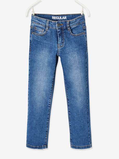 Jungen Straight-Fit-Jeans WATERLESS, Hüftweite REGULAR Oeko Tex blue stone+dark blue 