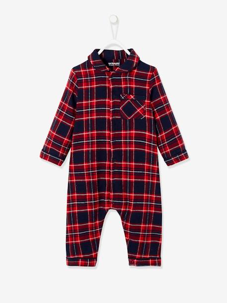 Baby Strampler, Flanell ROT 