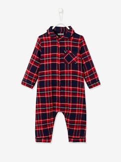 Pyjamas du grand soir-Bébé-Dors-bien en flanelle bébé à carreaux