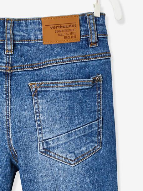 Jungen Straight-Fit-Jeans WATERLESS, Hüftweite SLIM Oeko Tex blue stone+dark blue 