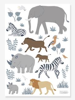 Planche de stickers LILIPINSO - Big five & Cie - animaux jungle