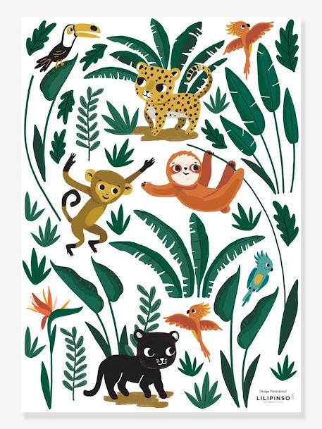 Planche de stickers LILIPINSO - Petits Animaux de la Jungle multicolore 