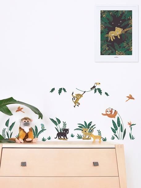 Kinderzimmer Wandsticker TIERWELT DES DSCHUNGELS LILIPINSO mehrfarbig 