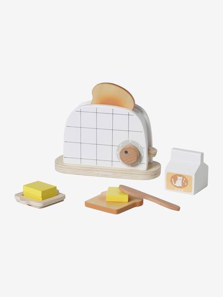 Set toaster en bois multicolore 