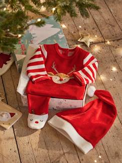 Baby-Strampler, Pyjama, Overall-Baby Weihnachts-Geschenkset: Strampler & Mütze