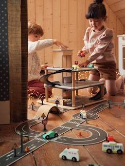 Spielzeug-Fantasiespiele-Figuren, Miniwelten, Helden und Tiere-Strassenset aus Holz FSC®