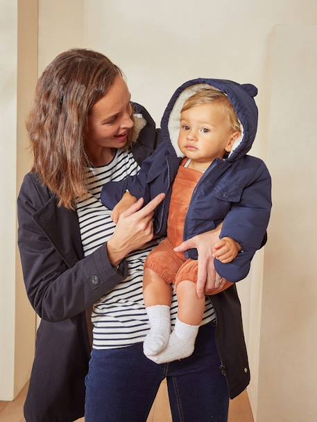 2-in-1 Baby Ausfahrsack / Steppjacke, Recycling-Polyester nachtblau 