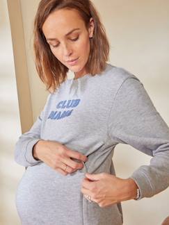 Umstandsmode-Sportkollektion-Sweatshirt für Schwangerschaft und Stillzeit