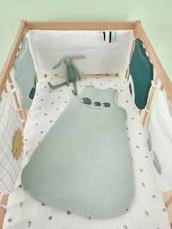 Babys gehen in die Kita-Bettwäsche & Dekoration-Bio-Kollektion: Baby Nestchen „Lovely nature“
