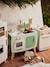 Cuisinette en bois FSC® et métal blanc+caramel 