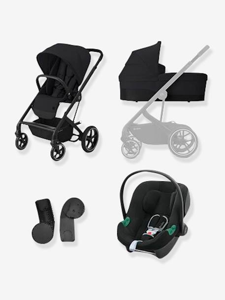 Combiné trio CYBEX Balios S Lux 3-in-1 noir (Deep black) 