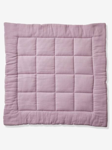 Couverture bébé en gaze de coton bio* COMÈTES rose pâle 