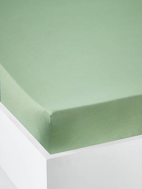 Drap-housse uni enfant anthracite+bleu clair+bleu jean+bleu vert+corail+ecru+gris+lila clair+marine+pistache+rose clair+terracotta+vert 