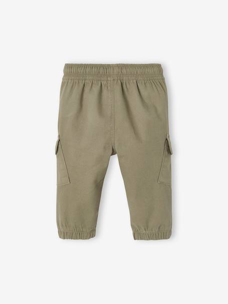 Baby Cargohose jeansblau+khaki 