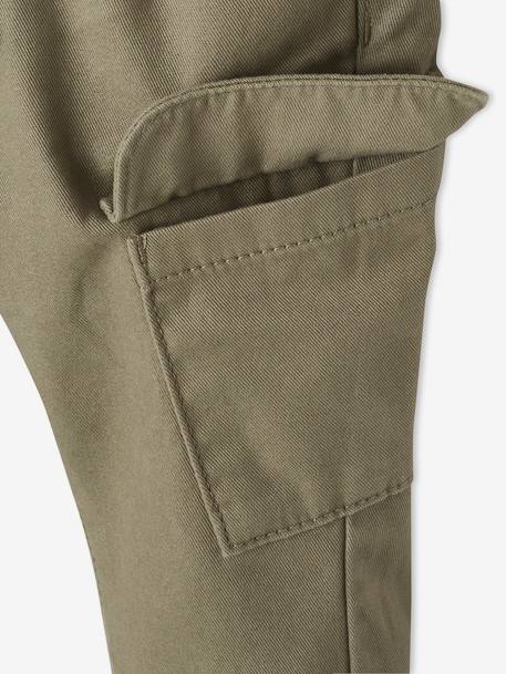 Baby Cargohose jeansblau+khaki 