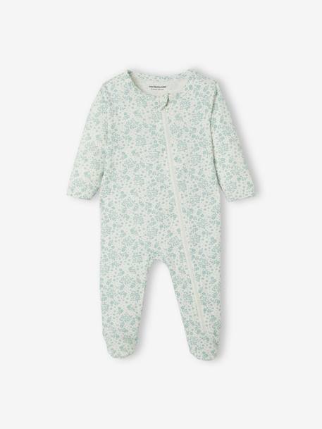 Lot de 3 pyjamas bébé en jersey ouverture zippée BASICS lot ivoire 