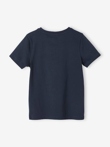 Jungen T-Shirt mit Print blau+weiß 