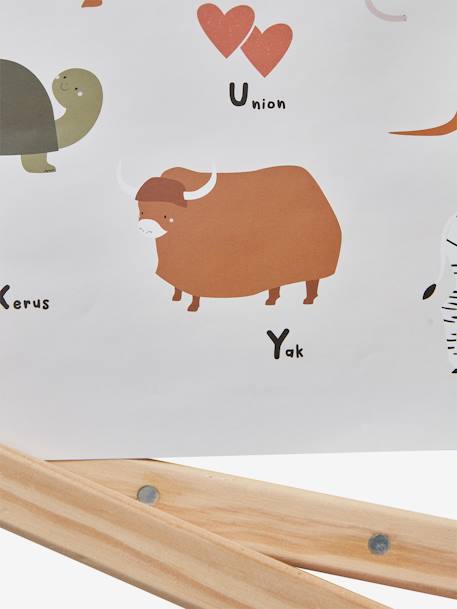 Kinder Poster MINI ZOO, Tier-ABC natur/weiß 