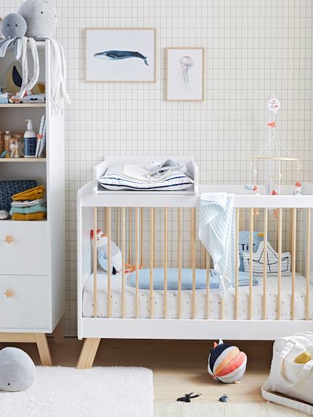 Plan à langer universel 52 cm pour lits bébé April Blanc 