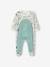 Pyjama bébé garçon en velours ouverture pont ivoire imprimé 
