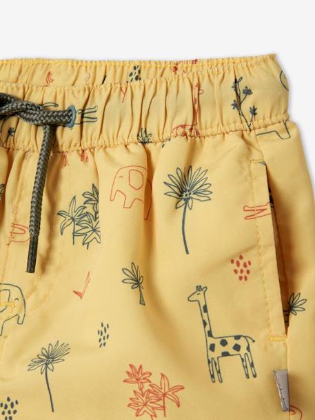 Jungen Baby Badehose gelb bedruckt 