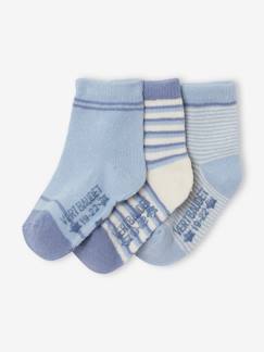 3er-Pack Jungen Baby Socken mit Streifen