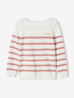 Mädchen-Pullover, Strickjacke, Sweatshirt-Pullover-Mädchen Ringelpullover