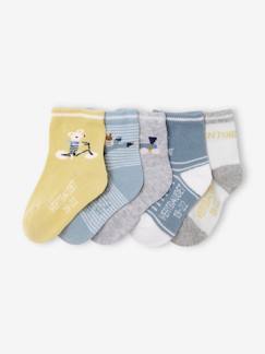 Baby-Socken, Strumpfhose-5er-Pack Jungen Baby Socken mit Motiven