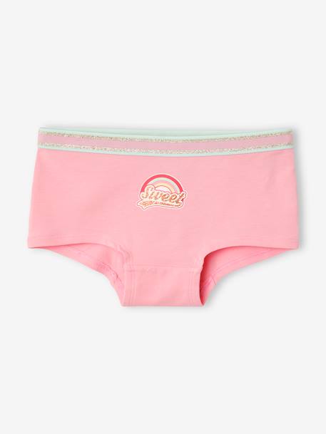 5er-Pack Mädchen Shortys Oeko-Tex pack rosa/aqua 