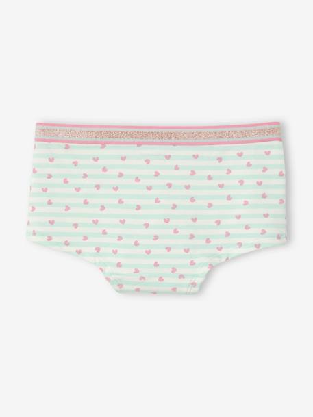 5er-Pack Mädchen Shortys Oeko-Tex pack rosa/aqua 