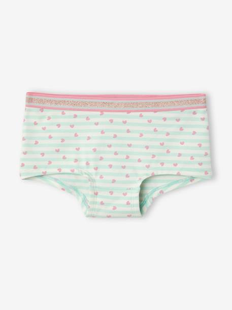 Lot de 5 shorties fille Lot bleu et rose 