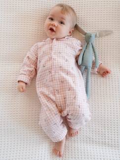 Home Vichy-Baby-Strampler, Pyjama, Overall-Baby Overall, Flanell